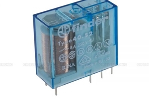 Relé 24V-DC 900R / 2x250V AC/8A